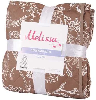 Покрывало Melissa Ботаник 200х220 двустороннее стеганное Имбирь купить в СОМ
