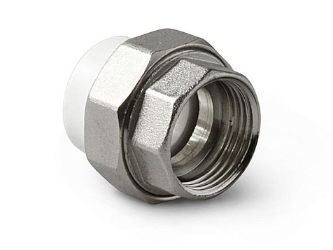 Американка d 20х3/4" внутренняя резьба, полипропилен купить в СОМ