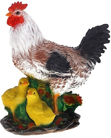 Фигура садовая Курица с цыплятами купить в СОМ