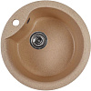 Мойка каменная Mixline ML-GMS101 Стандарт, d480 х190 мм, врезная, песочный купить в СОМ