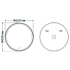 Зеркало Azario Olivia, 800 х800 мм, сенсор, влагостойкое купить в СОМ