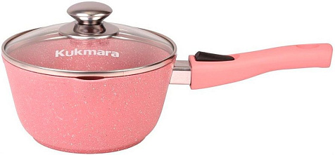 Ковш Kukmara Trendy Style Rose 1,5л с носиком, съемной ручкой, стеклянной крышкой купить в СОМ