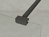 Перегородка душевая Loranto CS-W02B-80 80 х200 см, черный профиль, стекло лофт клетка 8 мм, кронштейн купить в СОМ