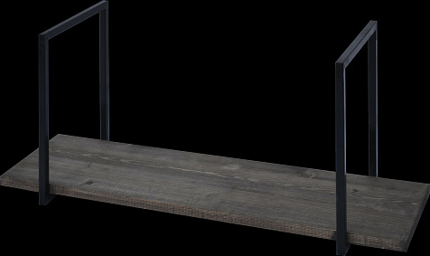 Полка №1432 настенная Лофт 1-ярусная 23x80x23см купить в СОМ