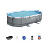 Бассейн каркасный Bestway 56448 488х305х107см+фильтр-насос+лестница купить в СОМ
