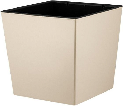 Кашпо InGreen London Cube калифорнийский миндаль 11,6л купить в СОМ