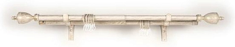 Карниз Телескоп 1р наконечник Лоза слоновая кость 160-300см купить в СОМ